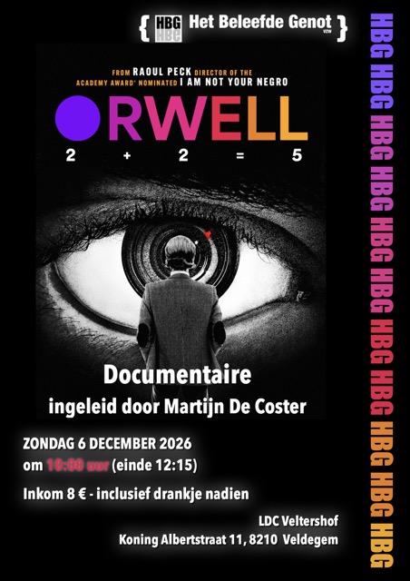 affiche van Orwell: 2 + 2 = 5